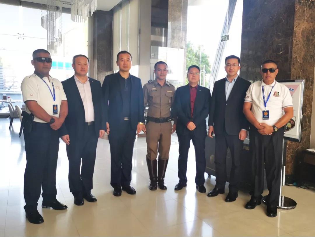 President Du Junjie and the executives of Zhongdu Security Service (Beijing) Co., Ltd. visited Sanshi International (Thailand) Company